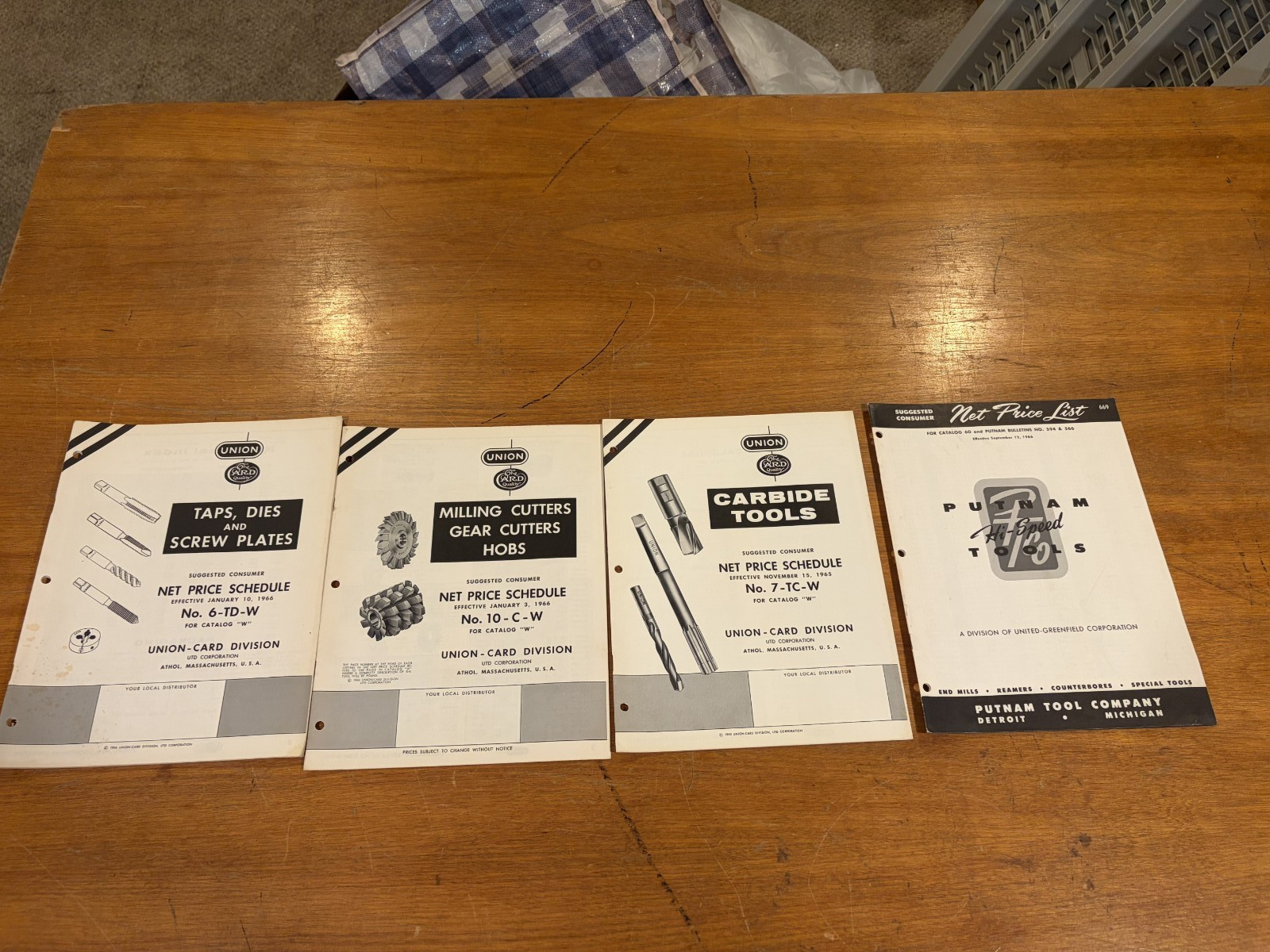 1960’s Machinist Tool Catalog Lot of 4 Union-Putnam