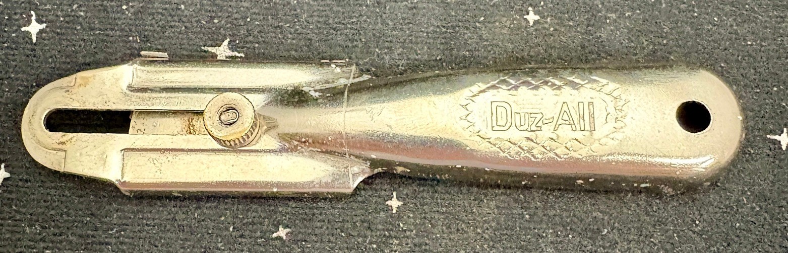 Vintage Kenberly Duz-All Chrome-Plated Utility Knife Or Box Cutter 5″ USA