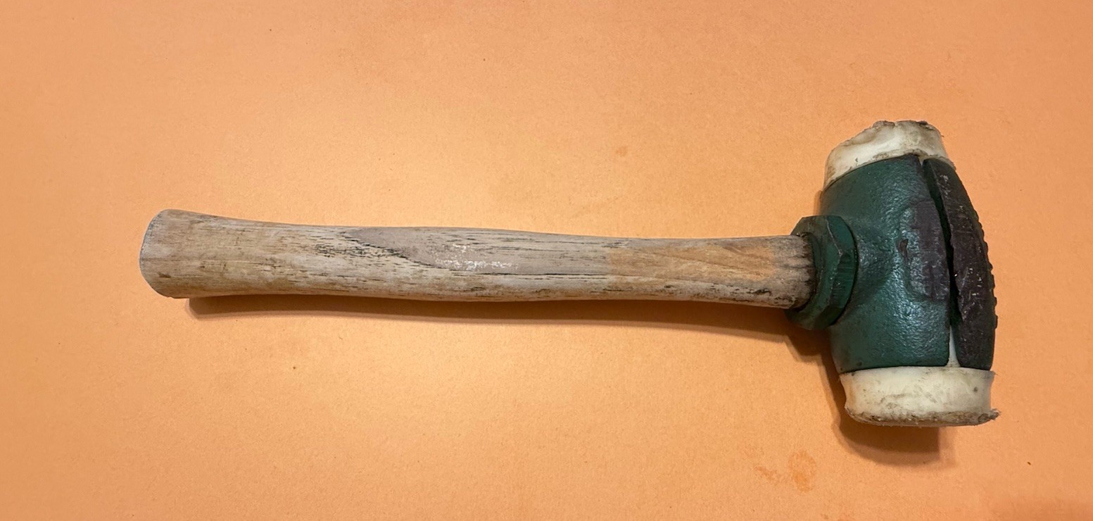 Vintage Garland No. 2 Split Head Mallet Hammer Saco Maine Great Working Cond.