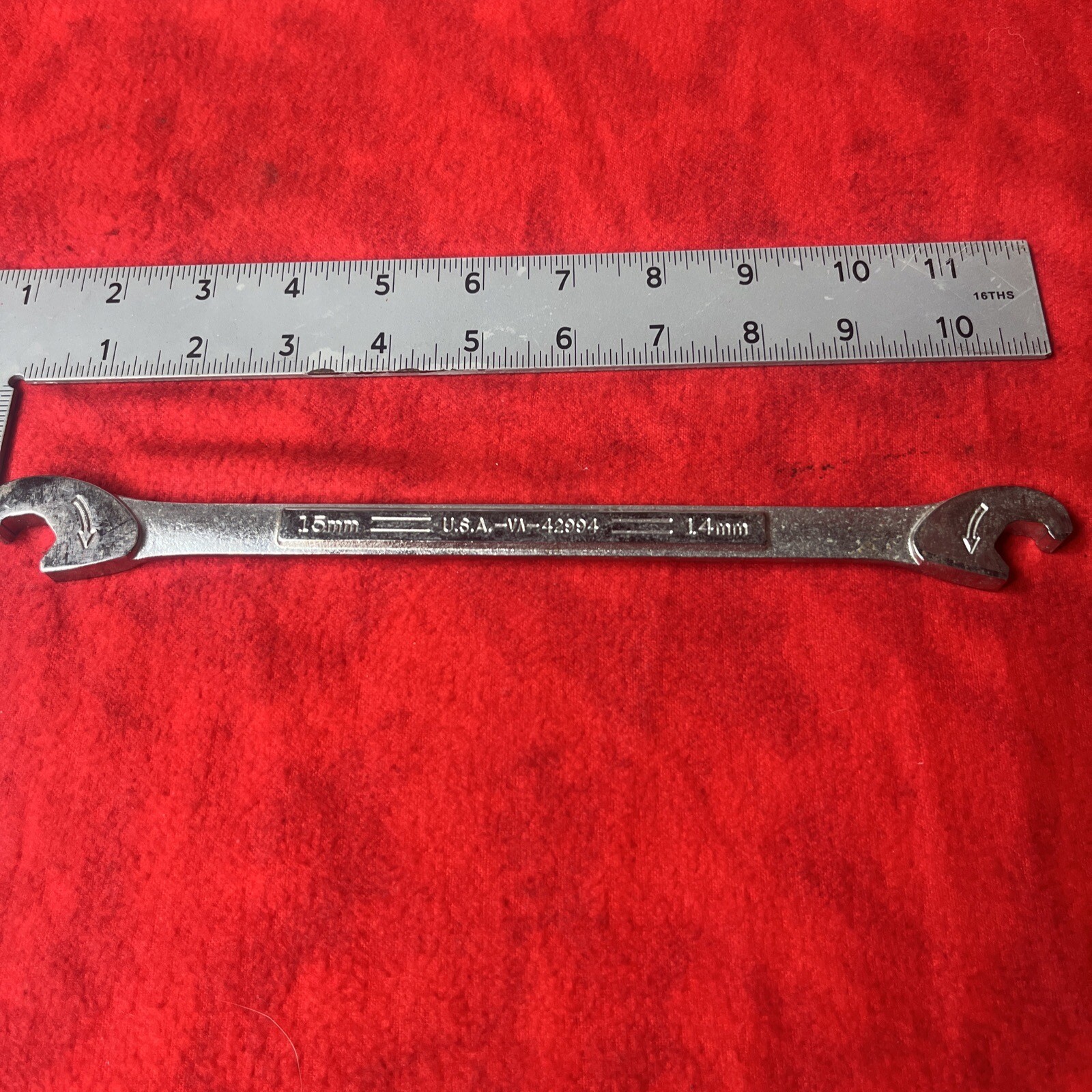 CRAFTSMAN -VA- 42994 EXTREME GRIP OPEN-END WRENCH 14MM X 15MM – USA (k19)