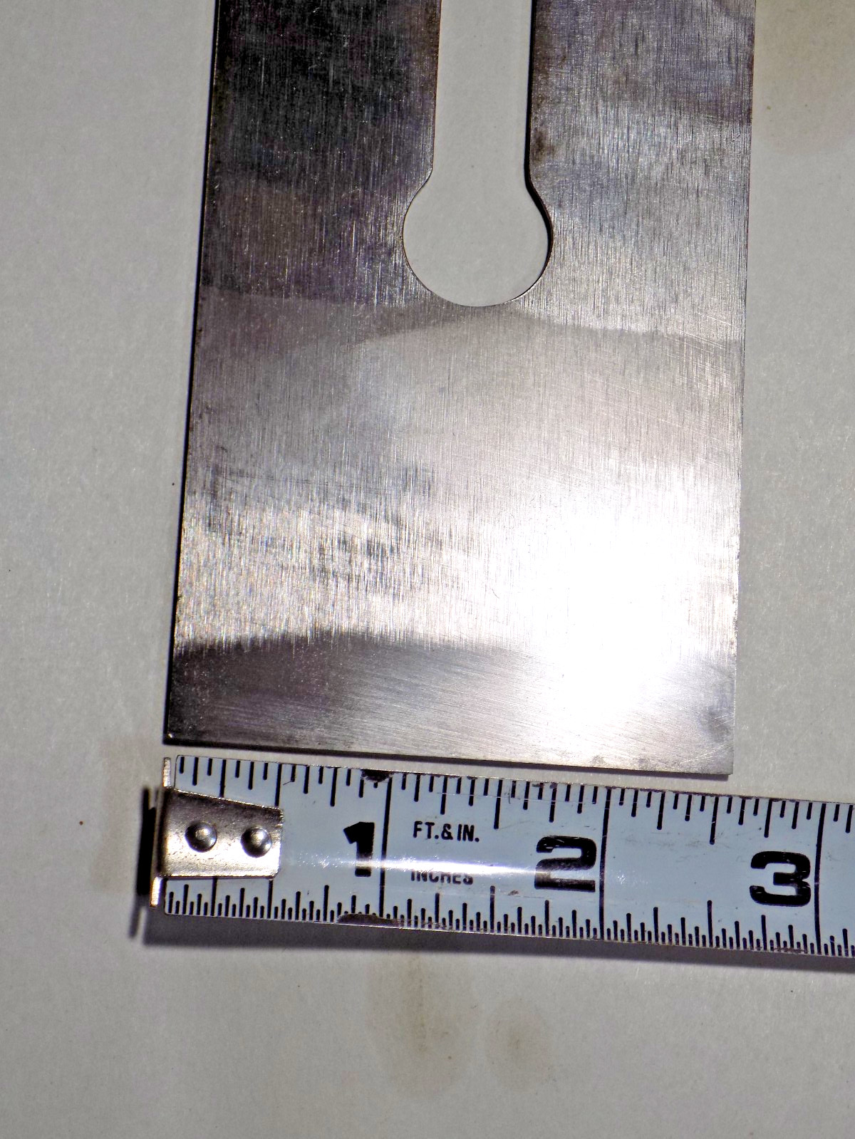 XLNT Factory Bevel? 7 13/16″ LONG No.8 2 5/8″ Stanley Notch Iron-Unsharpened?