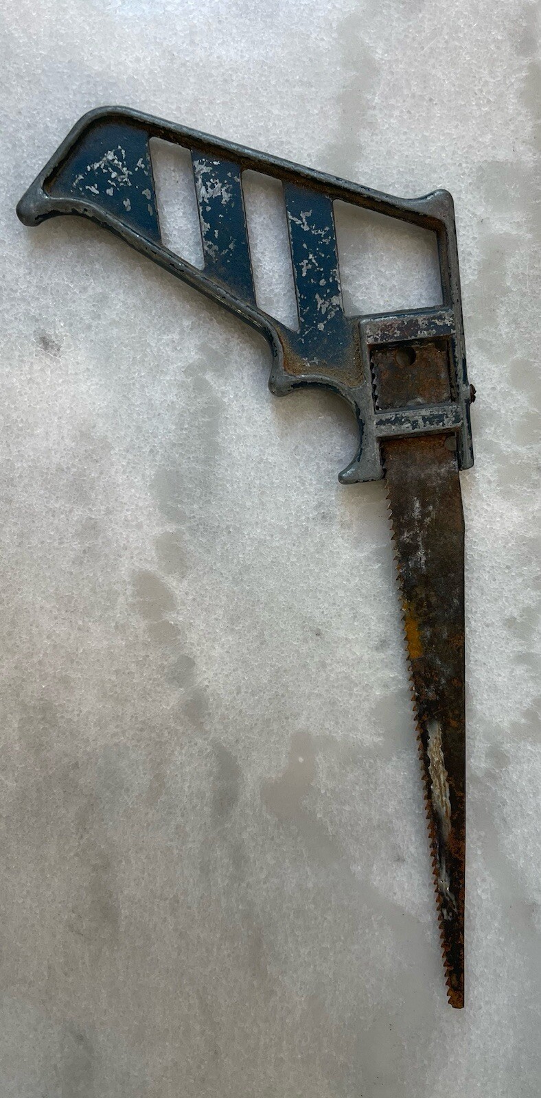 Vintage Stanley Handyman Keyhole Saw No H1275 Metal Blue