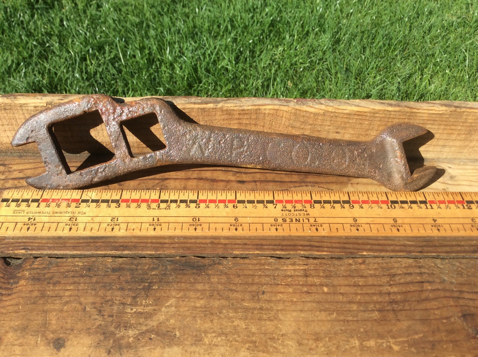 W.P. Co. #94 Wrench , Two Open End Two Closed , Buggy / Tractor , Antique Farm