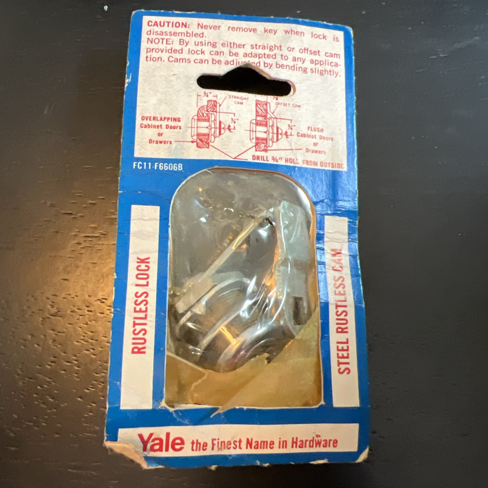 Vintage Yale Utility Lock NIP Secure Locking Tumbler FC11-F6606B 9/16″ Max