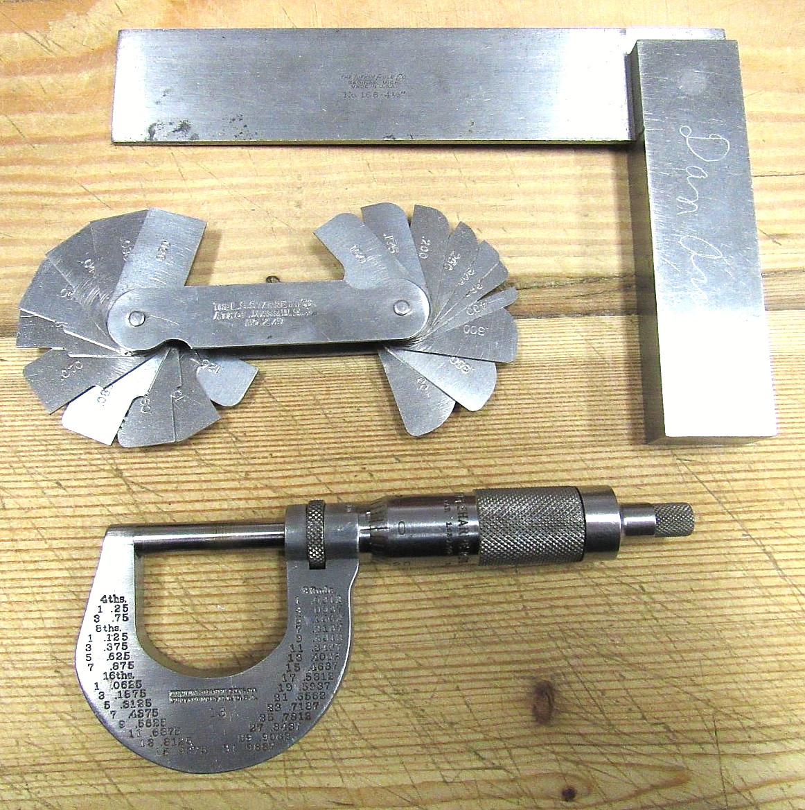 LOT STARRETT LUFKIN AND BROWN & SHARP CO. ALL IN GOOD CONDITION