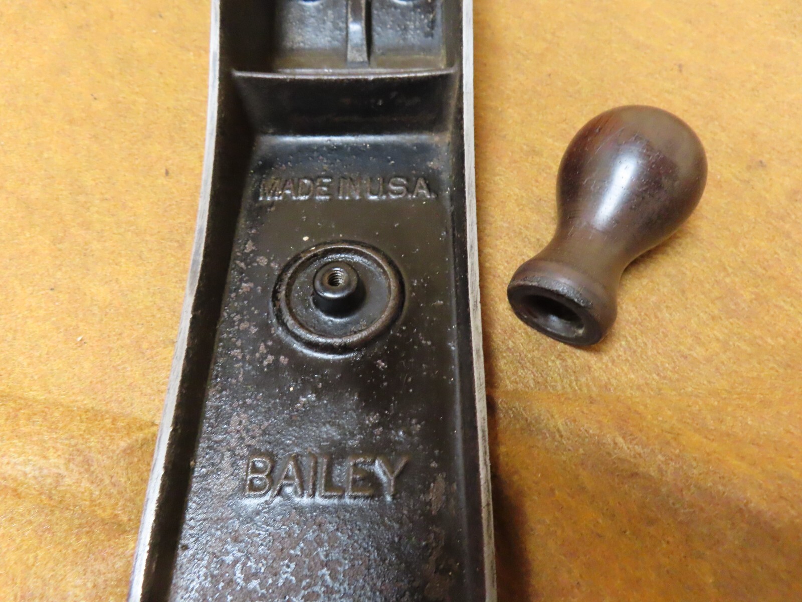 Stanley 6-8 Plane,Knob Assy(ONLY)Tall,Rsewood,fits ring,1929-41~NICE🤠S5.6.23R