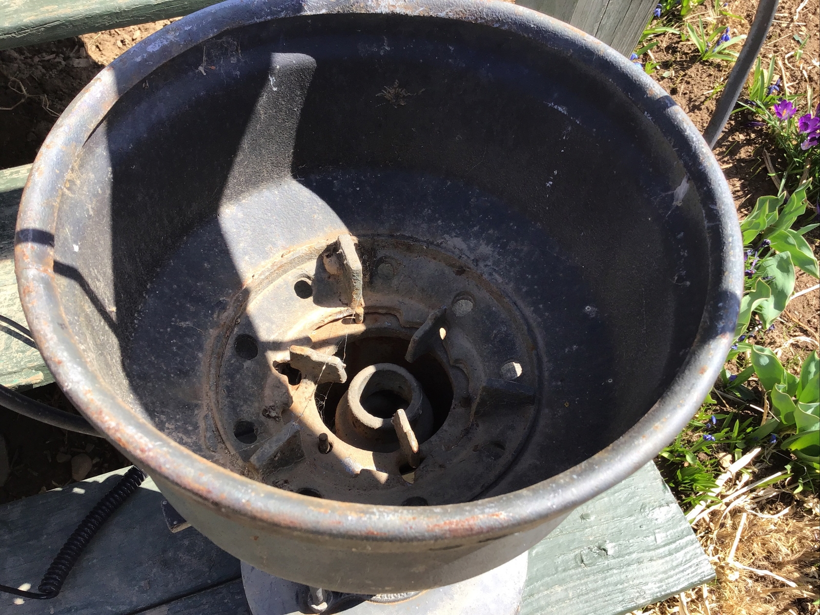 Antique Otto Bernz Rochester NY Smelting Furnace With Pots And Tools