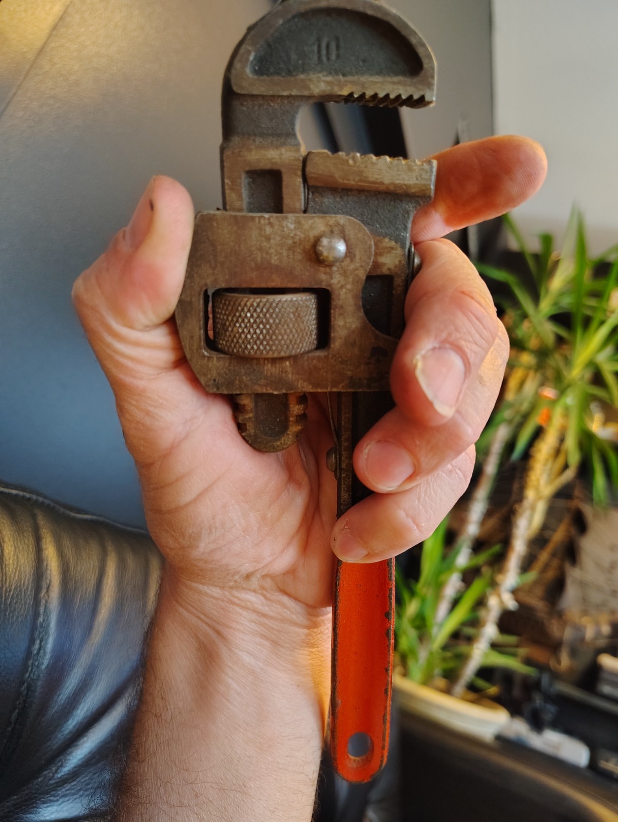 Vintage 10 Inch Pipe Wrench made in West Germany