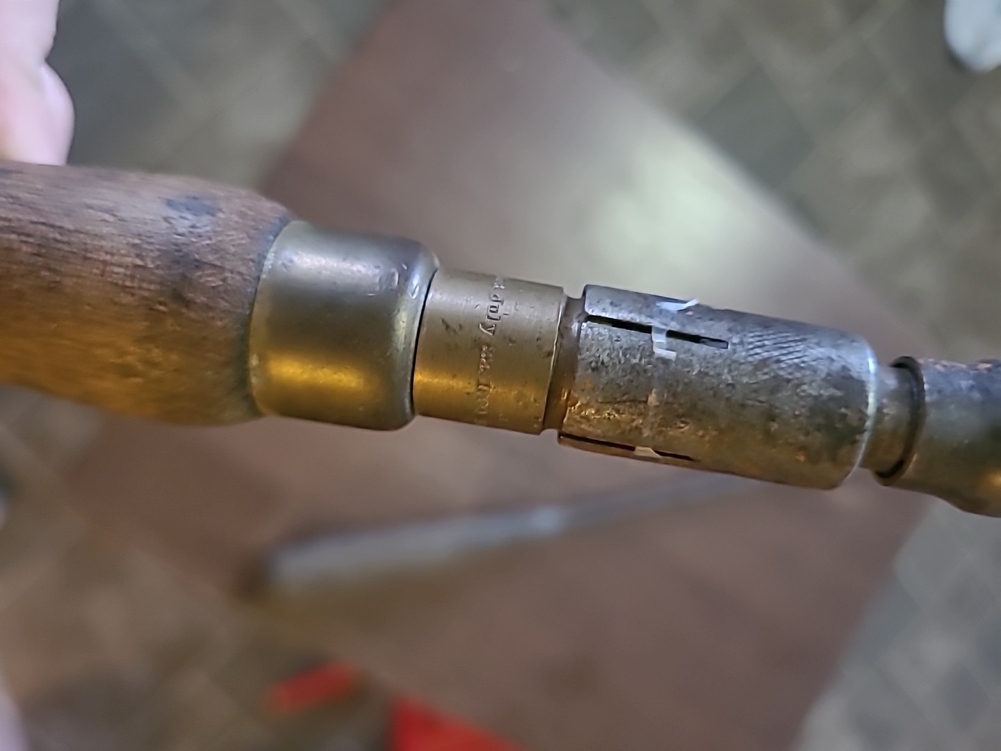 Vtg Perfect Handle Style 12″ Screwdriver Lot of 2 antique Hand Push Drill 1891