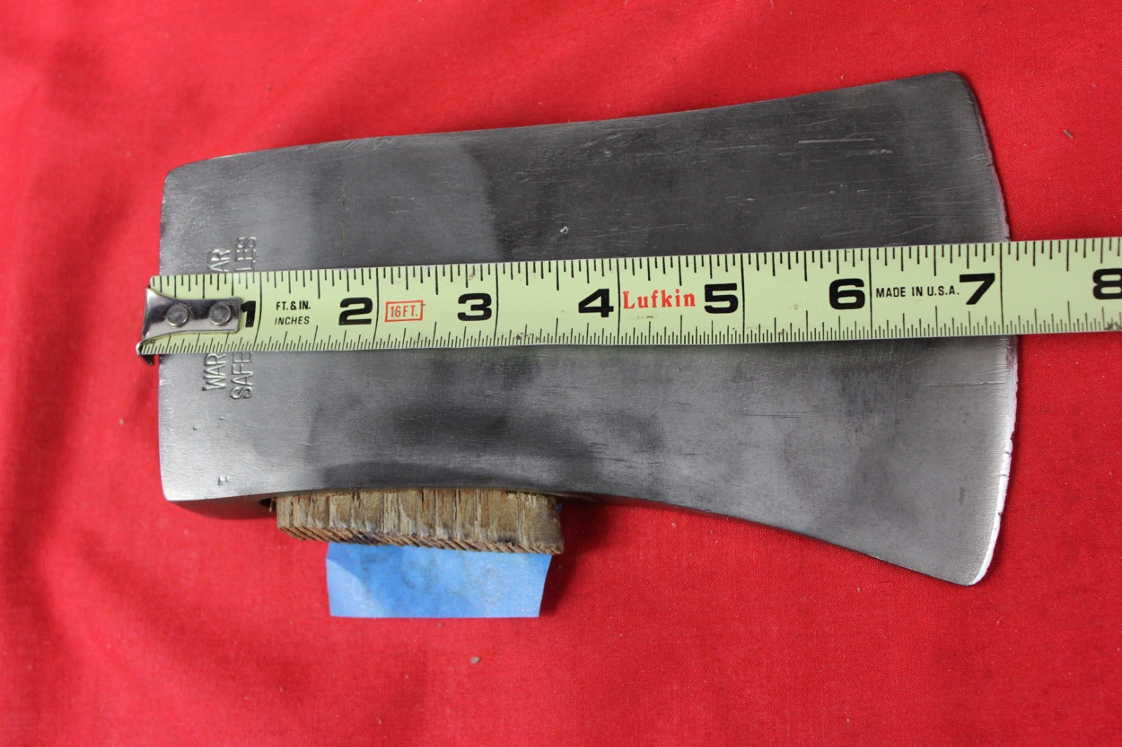 stamped ALL TRADE 3 1/2 LB, Axe Head Single Bit China 3 lb 11 oz