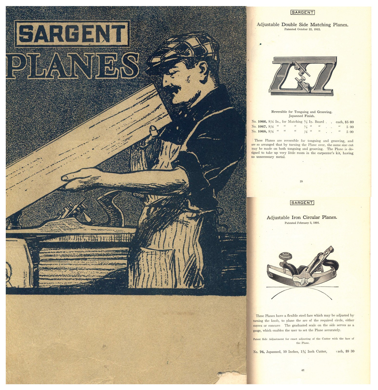 Orig. Sargent “Planes and Other Tools” Catalogue – 62 Pages – mjdtoolparts