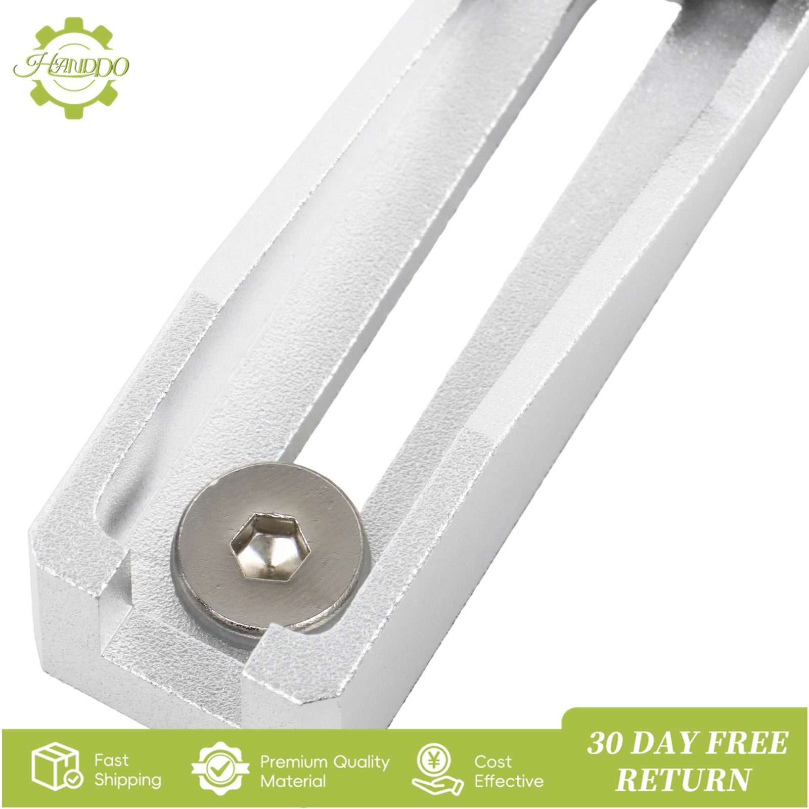 2Pcs Upgrade 4.2″×0.9″×0.6″ CNC Router Vise Clamp for Large Woodworking & Silver