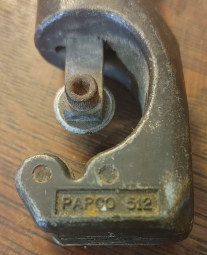 Vintage Papco 512 Tubing Cutter Plumbing Tool Dayton Ohio USA