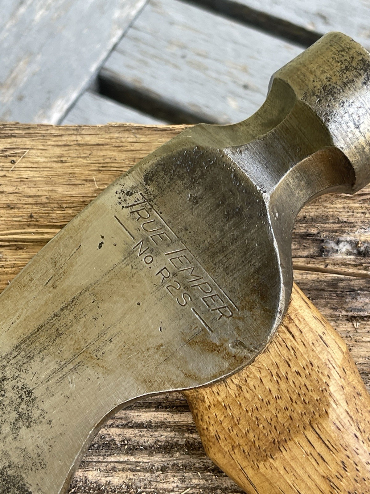 Vintage Re-Shaped True Temper R2-S Carpenters Hatchet Axe Tomahawk Reworked