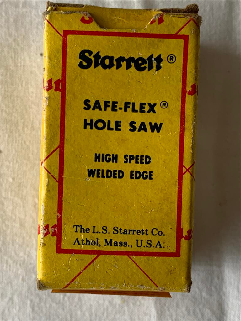 Sarrett Vintage Hole Saw Bits: 7/8″-1-1/8″-1-3/8″-1-3/4″-2″ & a new in box 7/8″
