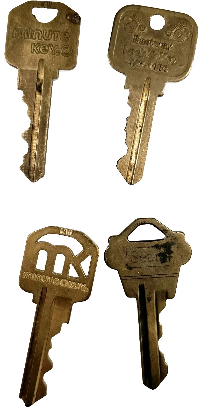 Lot Of 10 Brass Keys~Arts & Crafts~Jewelry Making