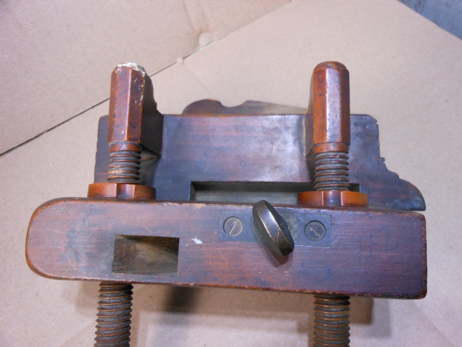 Antique Bensen & Crannell Albany Screw Arm Woodworking Plow Plane