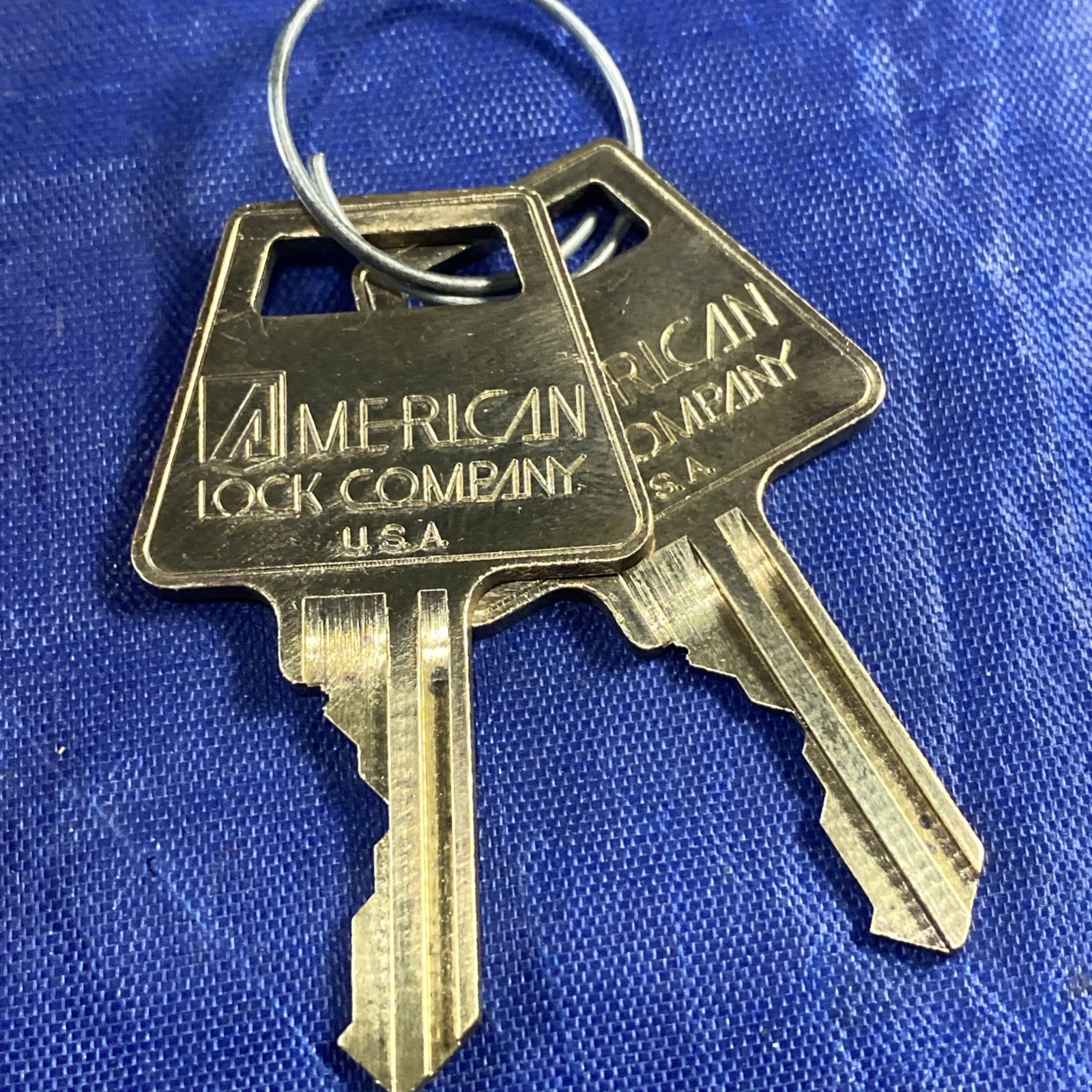 American Lock Series 1105 Red Padlock With Original Keys Vintage