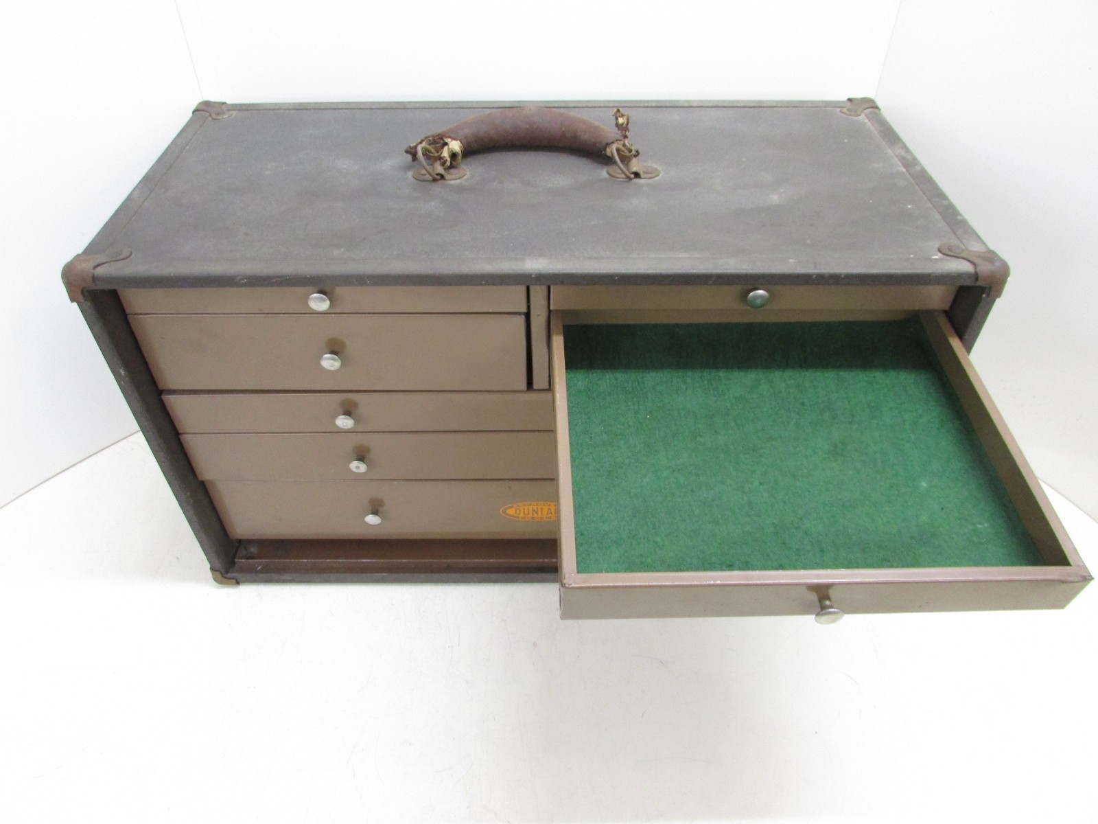 VINTAGE DUNLAP 8-DRAWER MACHINIST TOOL BOX CHEST