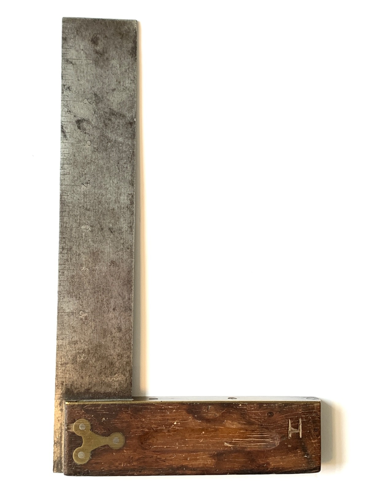 Antique Stanley Rosewood & Brass Carpenter Square 12/29/1896 Patent No 20 9”