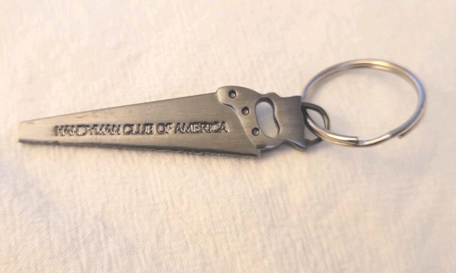 Vintage Keychain Handyman of America – Gun Metal Grey Handsaw