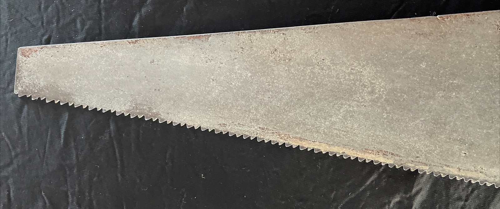Vintage Hand Saw 17.75″, 8-point | Brass Buttons | FREE S & H