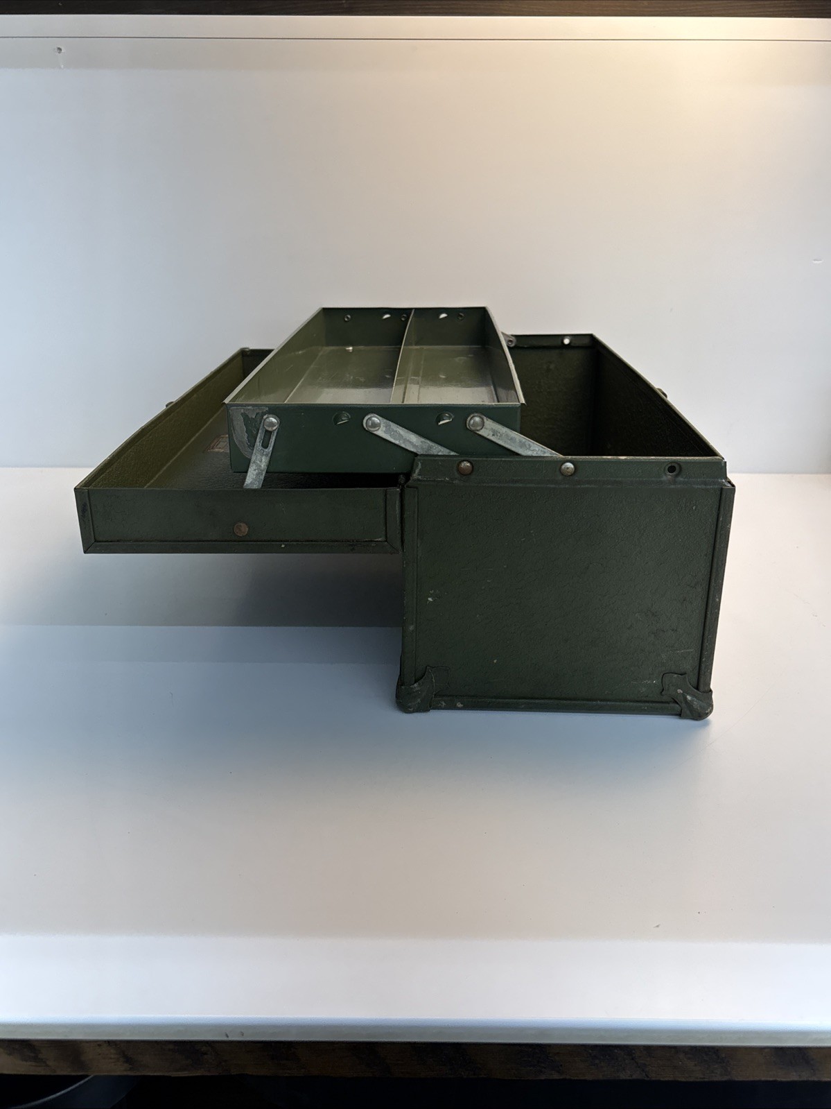 Vintage Kennedy Kits Bighorn Line Machinist Tool Box 19” Metal Tote