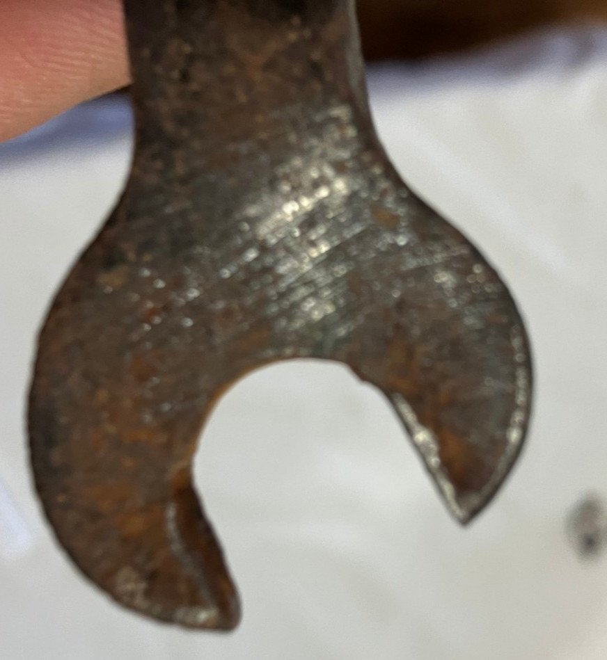 Frank Mossberg # 235 Open end Wrench Bicycle 1910 Antique Rare Find 1/2 & 9/16