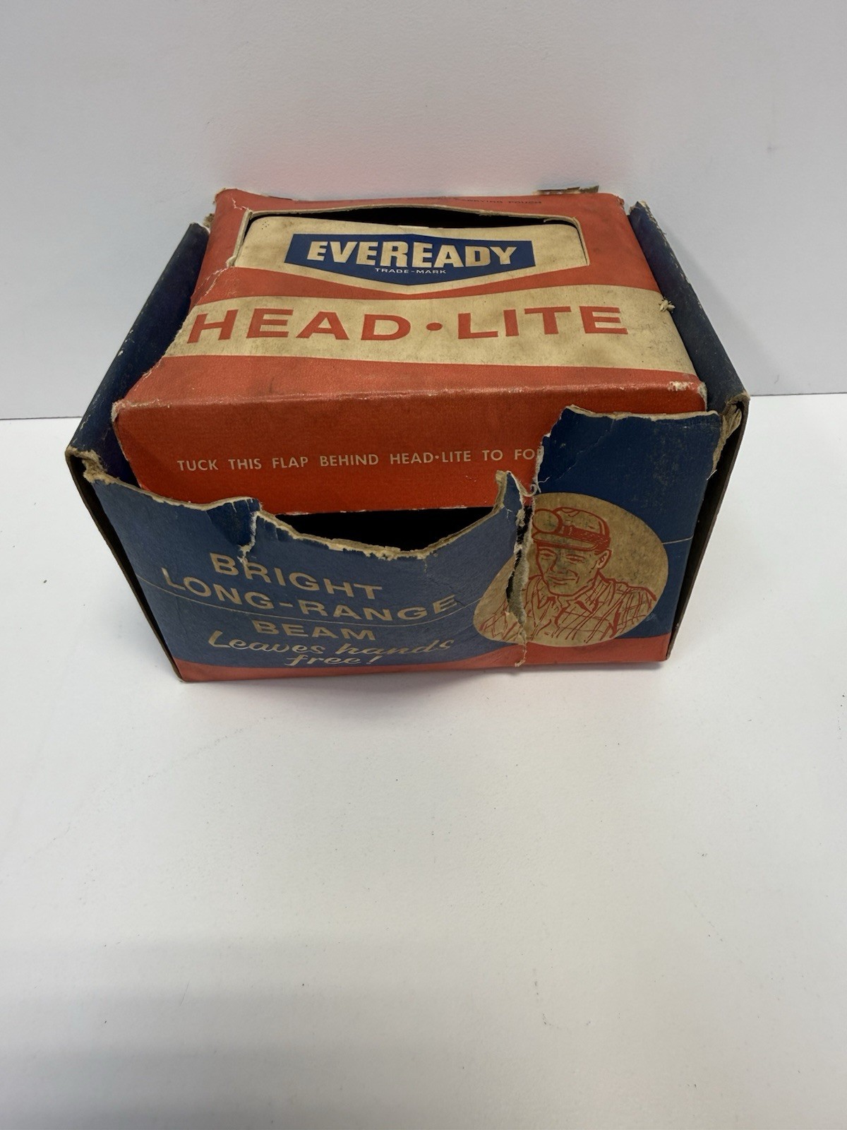 Vintage EveReady Headlight Bright Long Range Beam No34 NOS In Box Rare OldStock