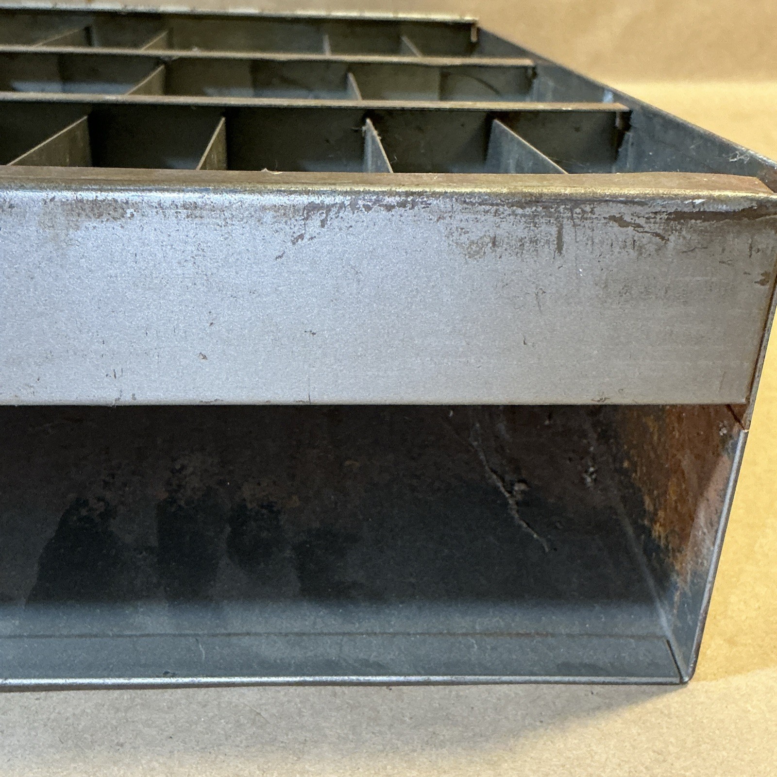 Vintage Standard Tool Do. Drill Display Cabinet Missing Glass Cover INV-JDJ100