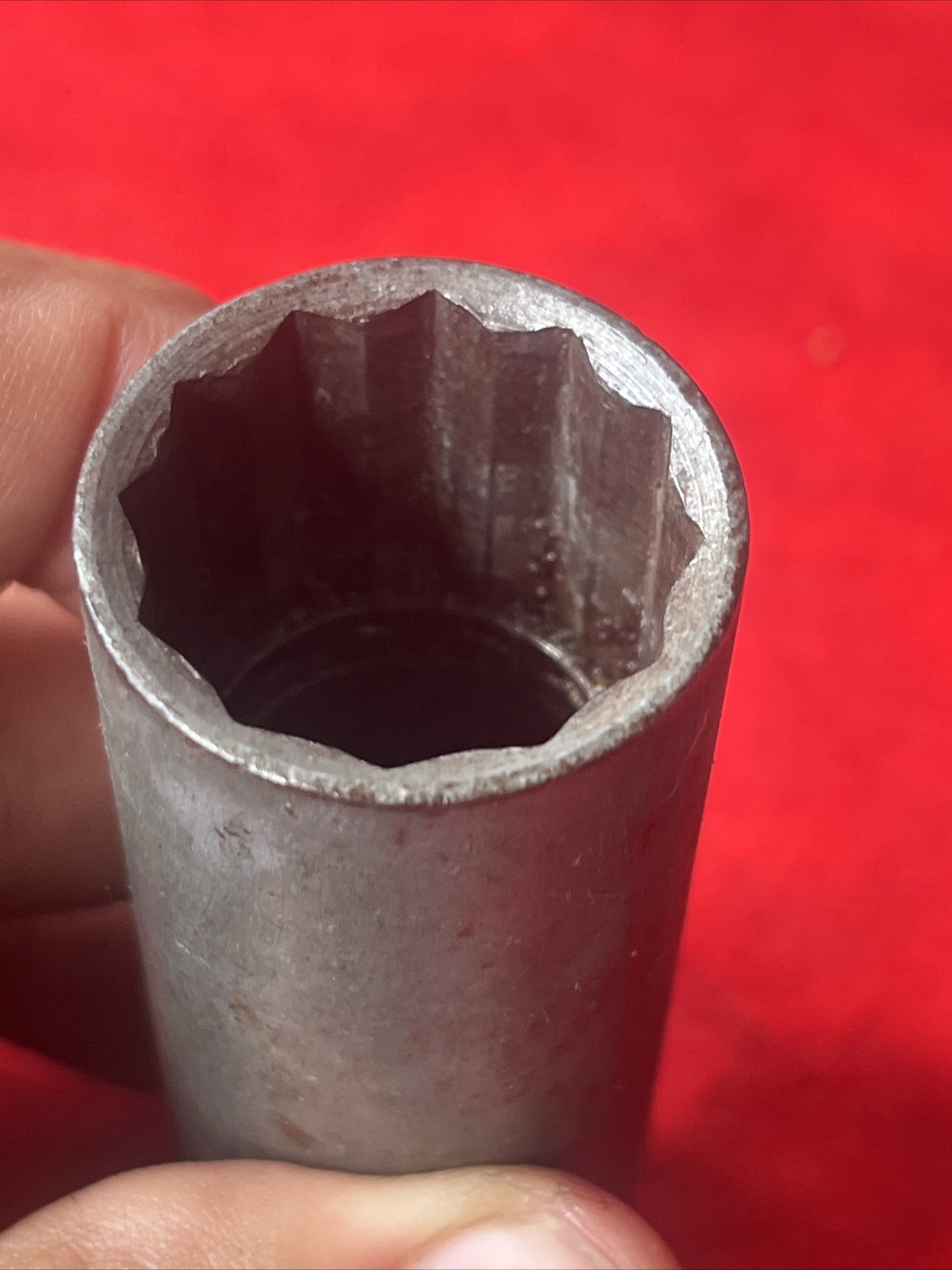 Snap-on Tools 1/2″ Drive 12 Point 7/8″ SAE Deep Chrome Socket USA S280 (t54)