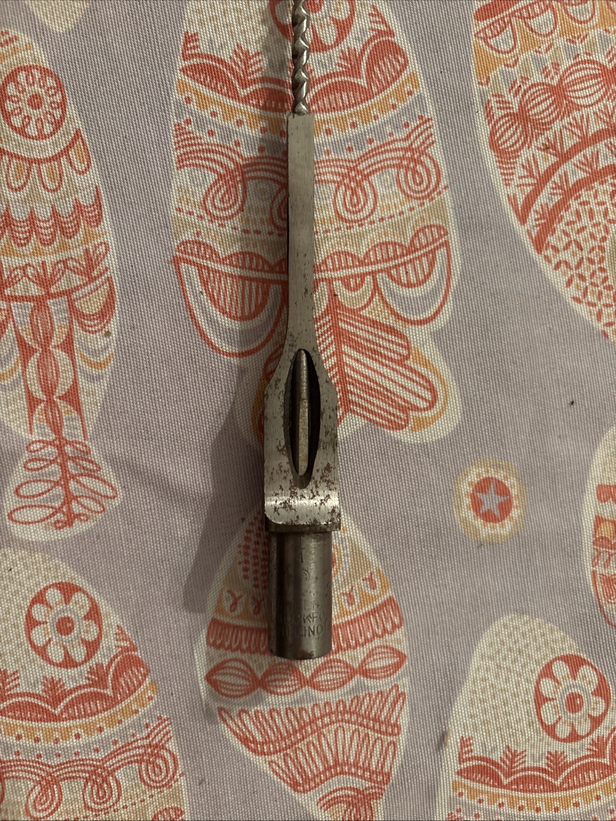 Vintage GREENLEE 1/4 Square Hollow Mortise Chisel with bit Made in USA