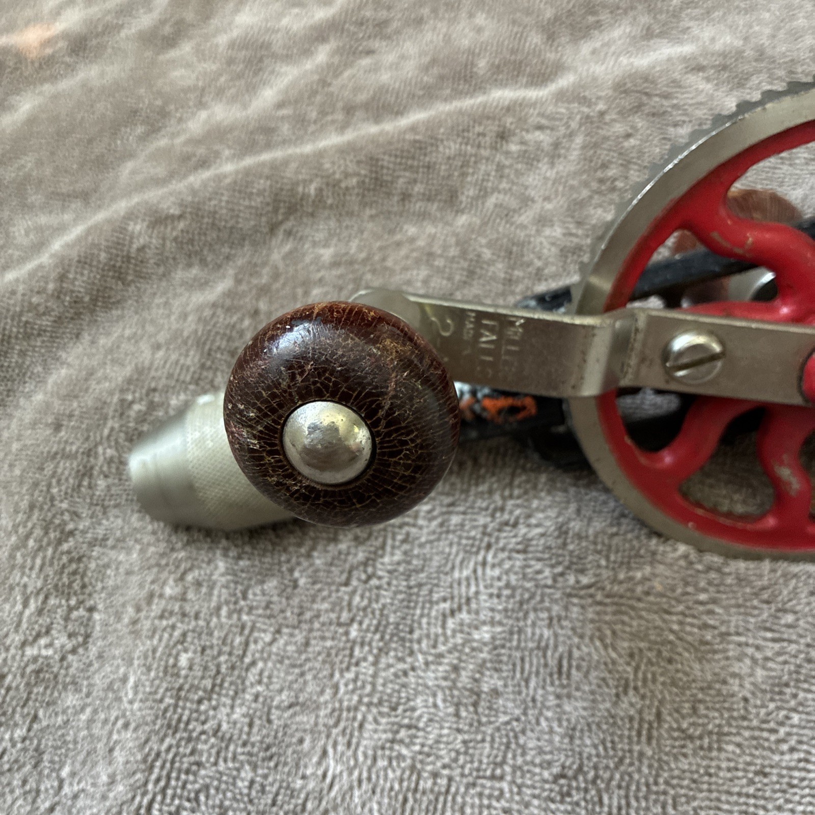 Vintage Millers Falls Co Model No #2A 15” Hand Drill Crank Egg Beater Style
