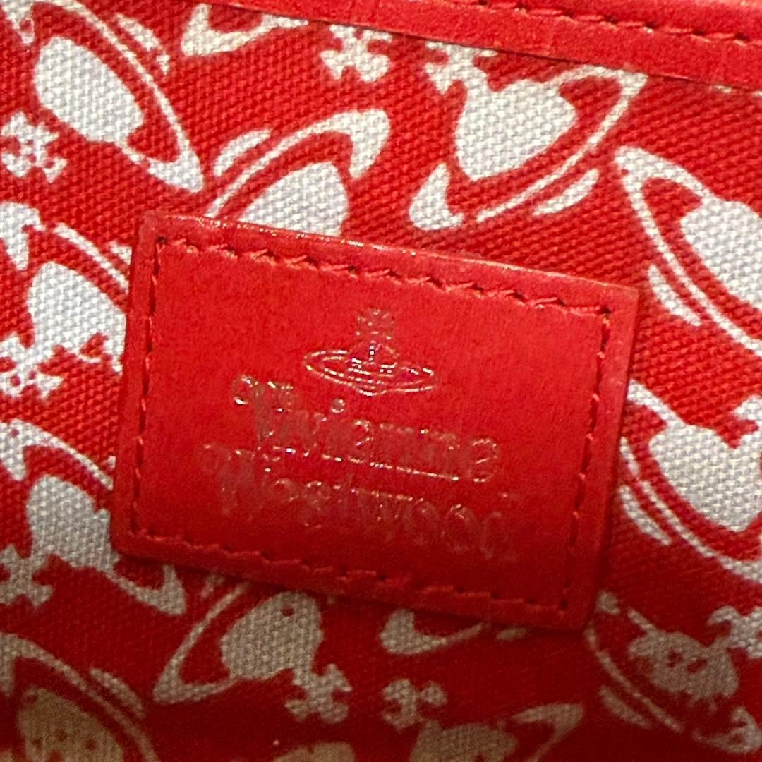 Vivienne Westwood Long Wallet Clutch Leather Red Used