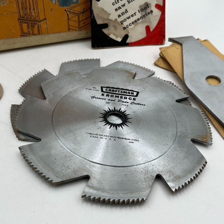 Craftsman 9-3249 Kromedge 6″ Groover Dado Set 7 Blades Table Saw 5/8″ Arbor