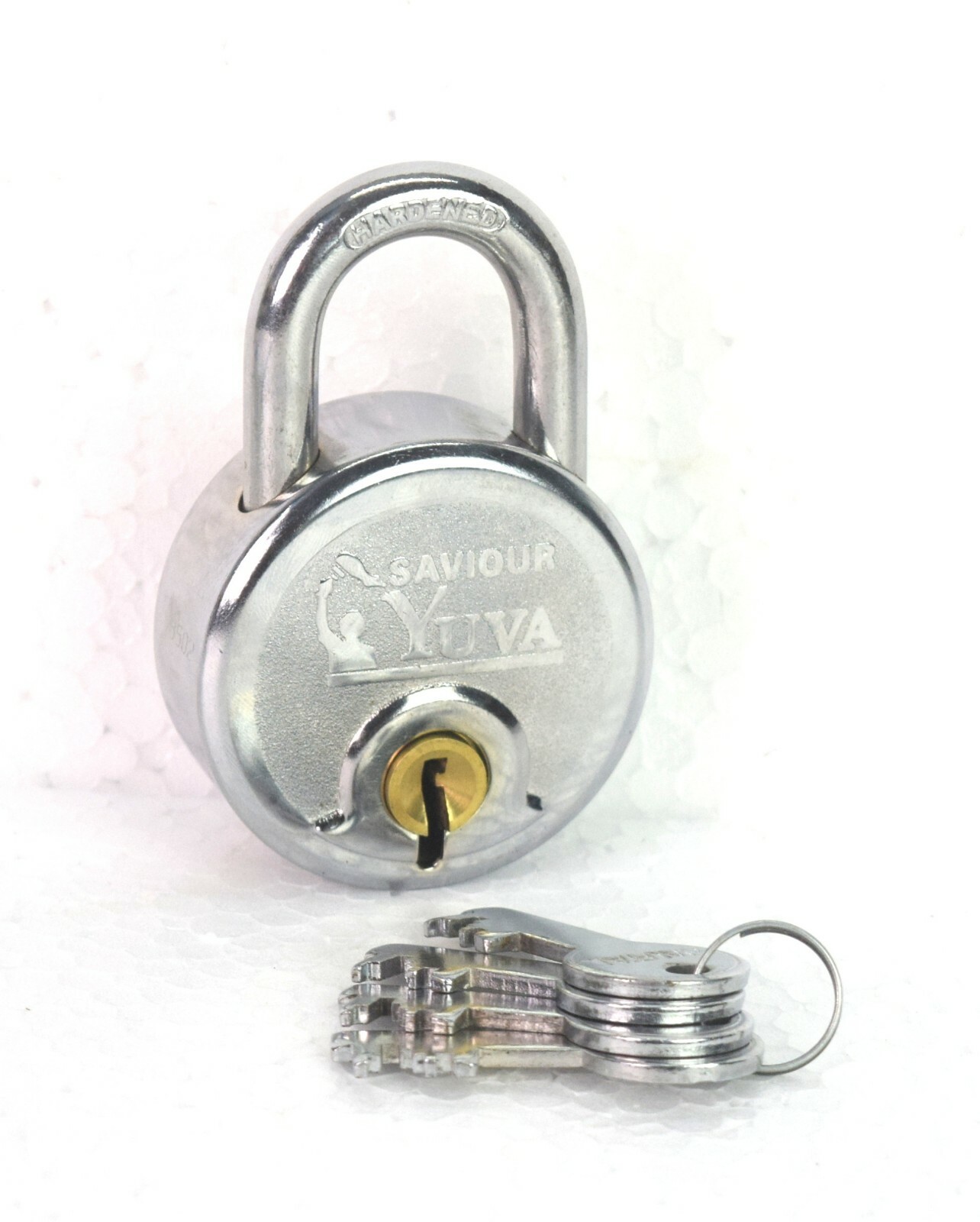Nice Stylish Indian Iron strong shutter double locking Saviour Padlock. i42-65