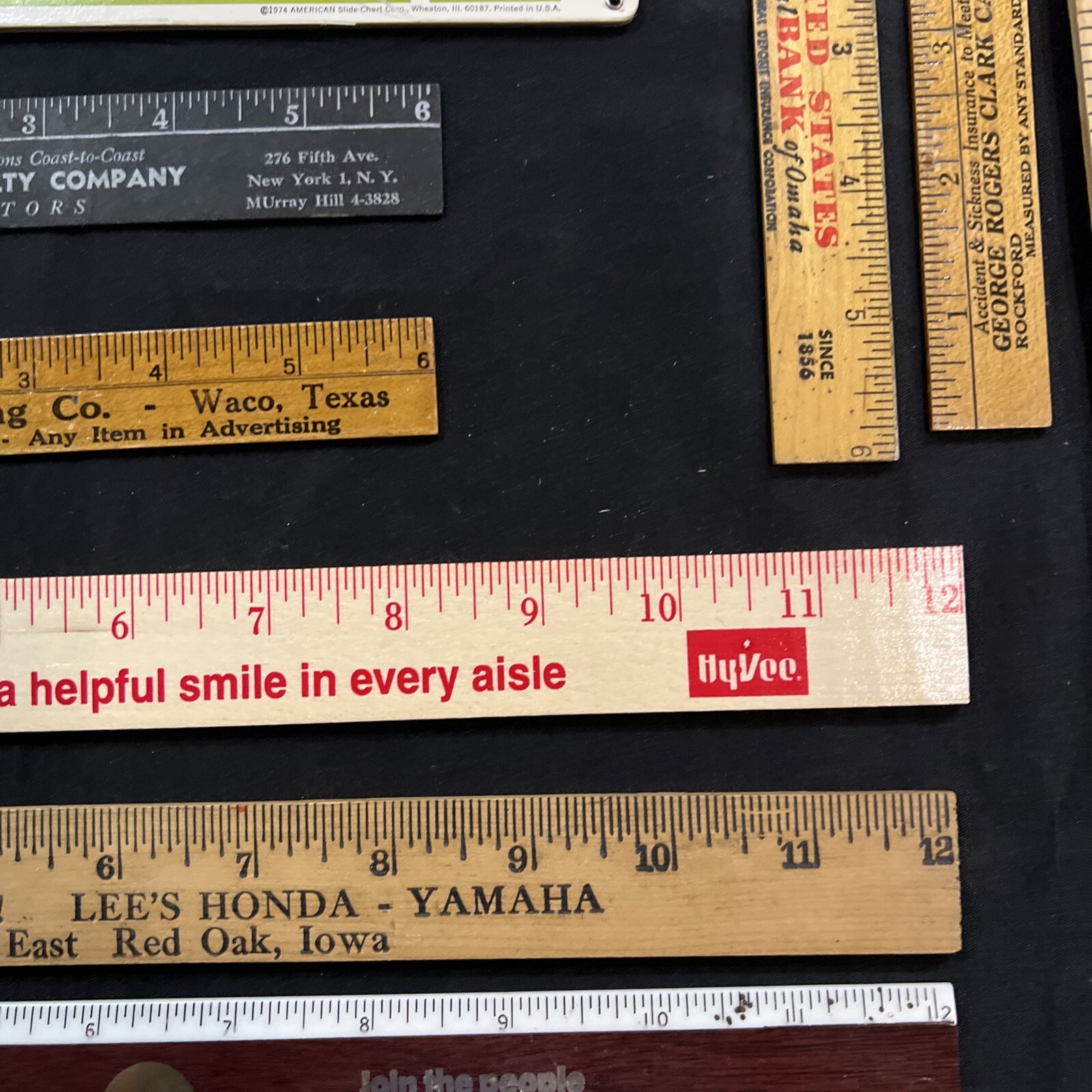 Vintage Lot Advertising Wood Metal Plastic Rulers – 6, 12, 24 In As Pictures L-3