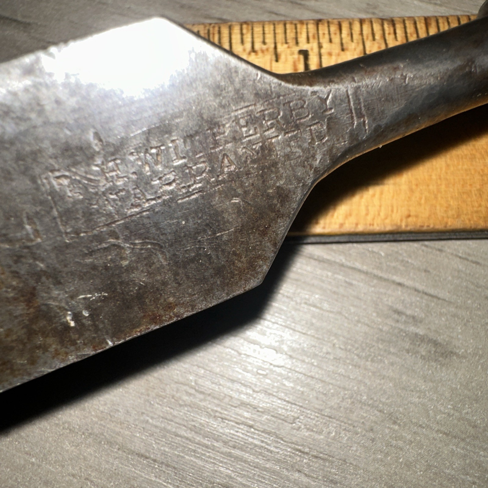 T.H. Witherby Antique Beveled Chisel High Quality Steel 1” Welded Steel Handle