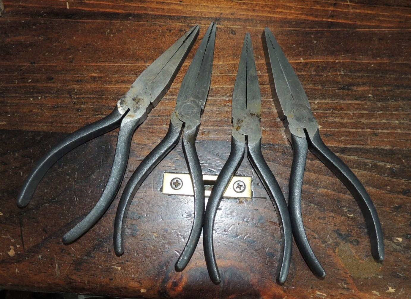 NOS VINTAGE 6-1/4″ CAMRON U.S. Duck Bill Flat Long Nose Pliers