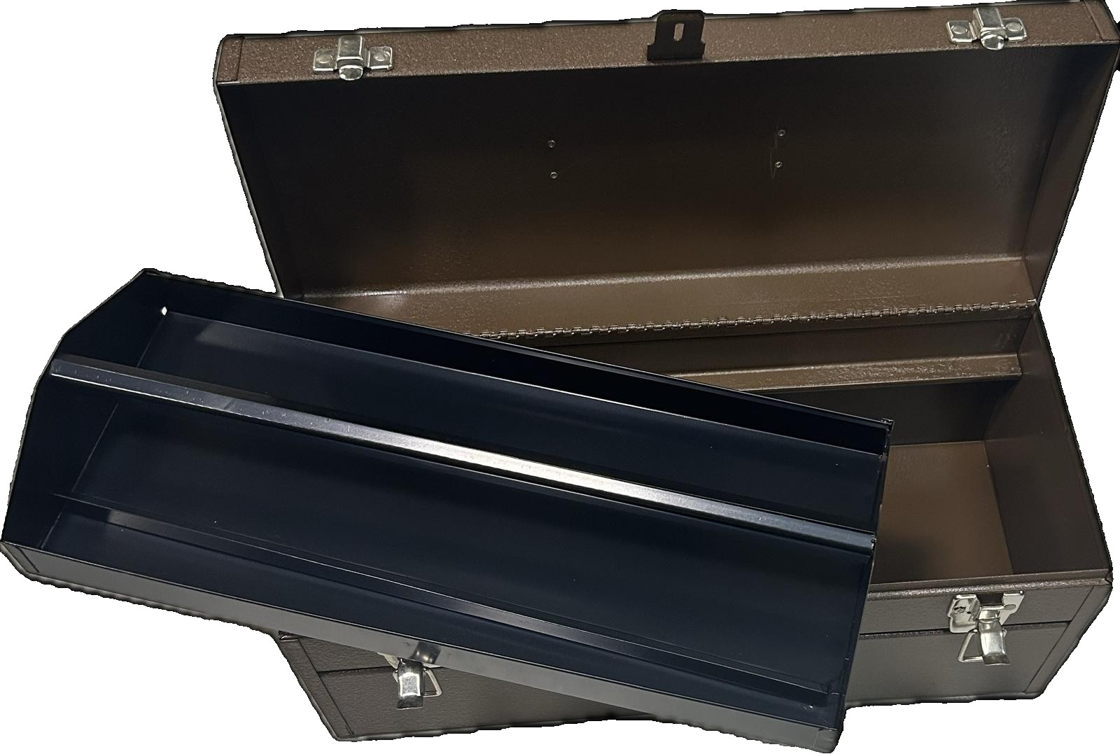 Vintage Park Model 81615 Tool Box Metal BROWN, NOS with original box