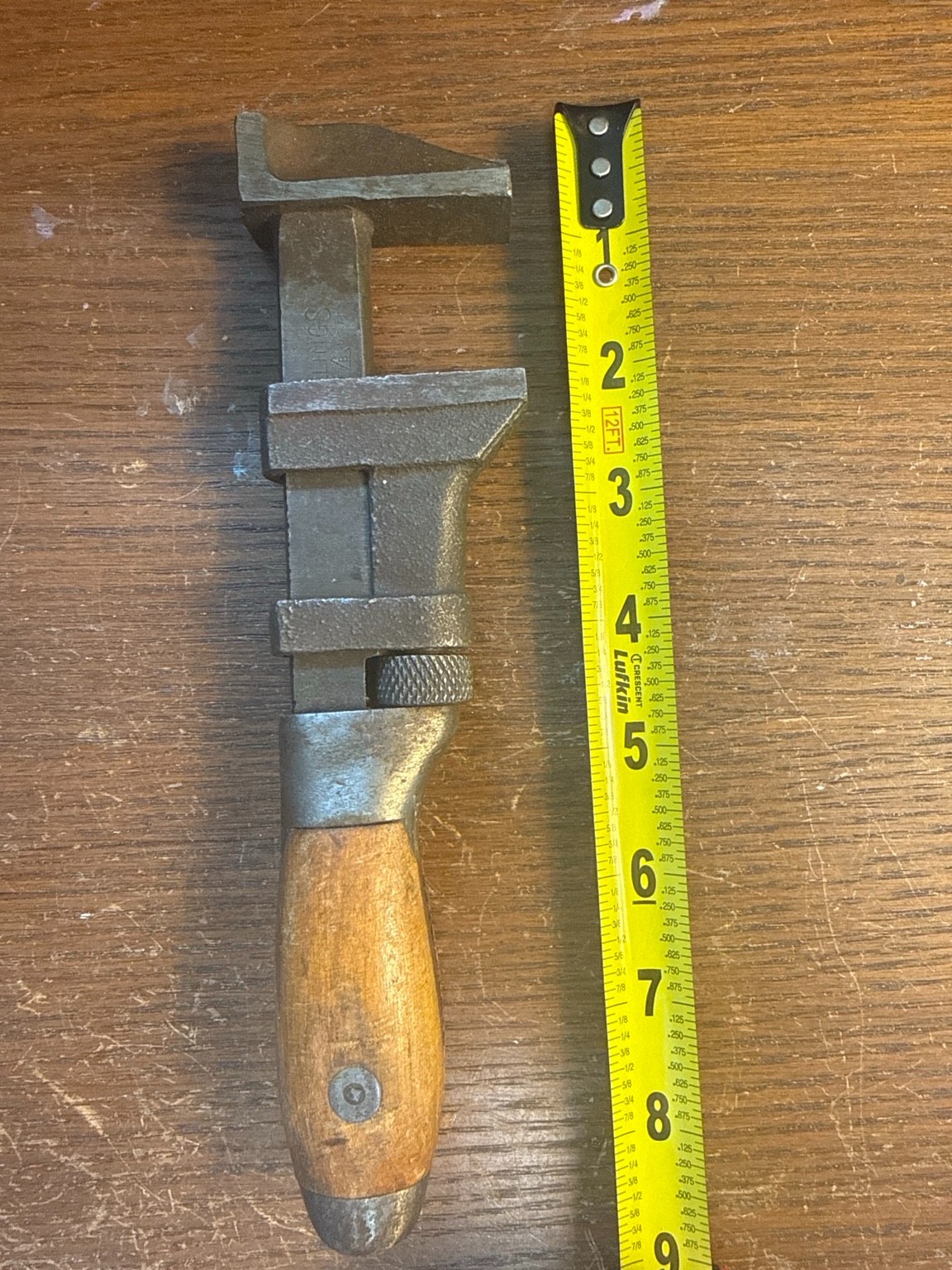 Vintage Billings USA Hand Vise Edge Clamp – Pipe Wrench Style – Machinist Tool W