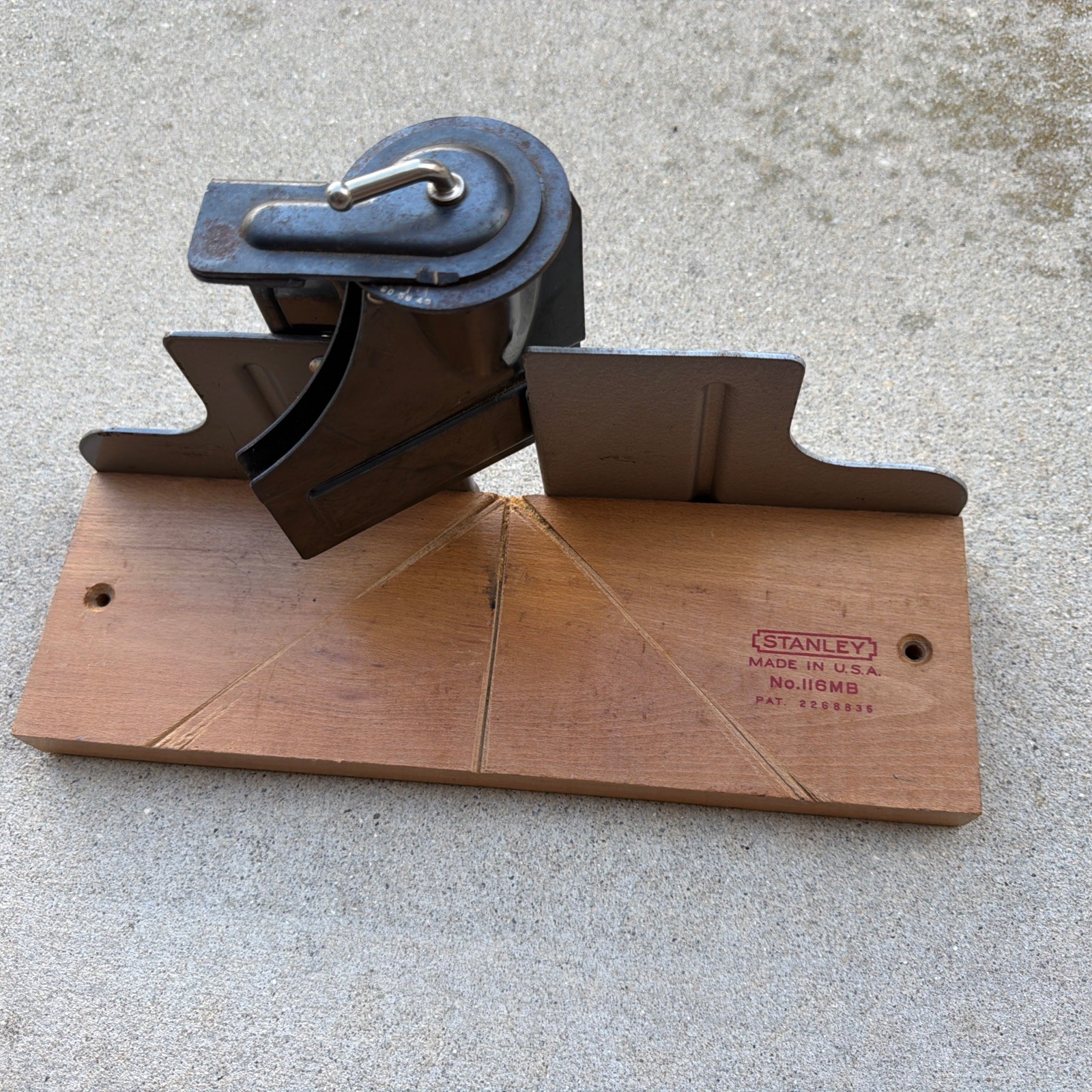 Stanley No. 116MB Vintage Original Miter Box Woodworking Tool