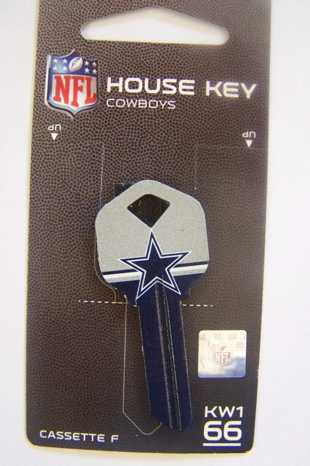 Dallas Cowboys Kwikset KW1 house key blank