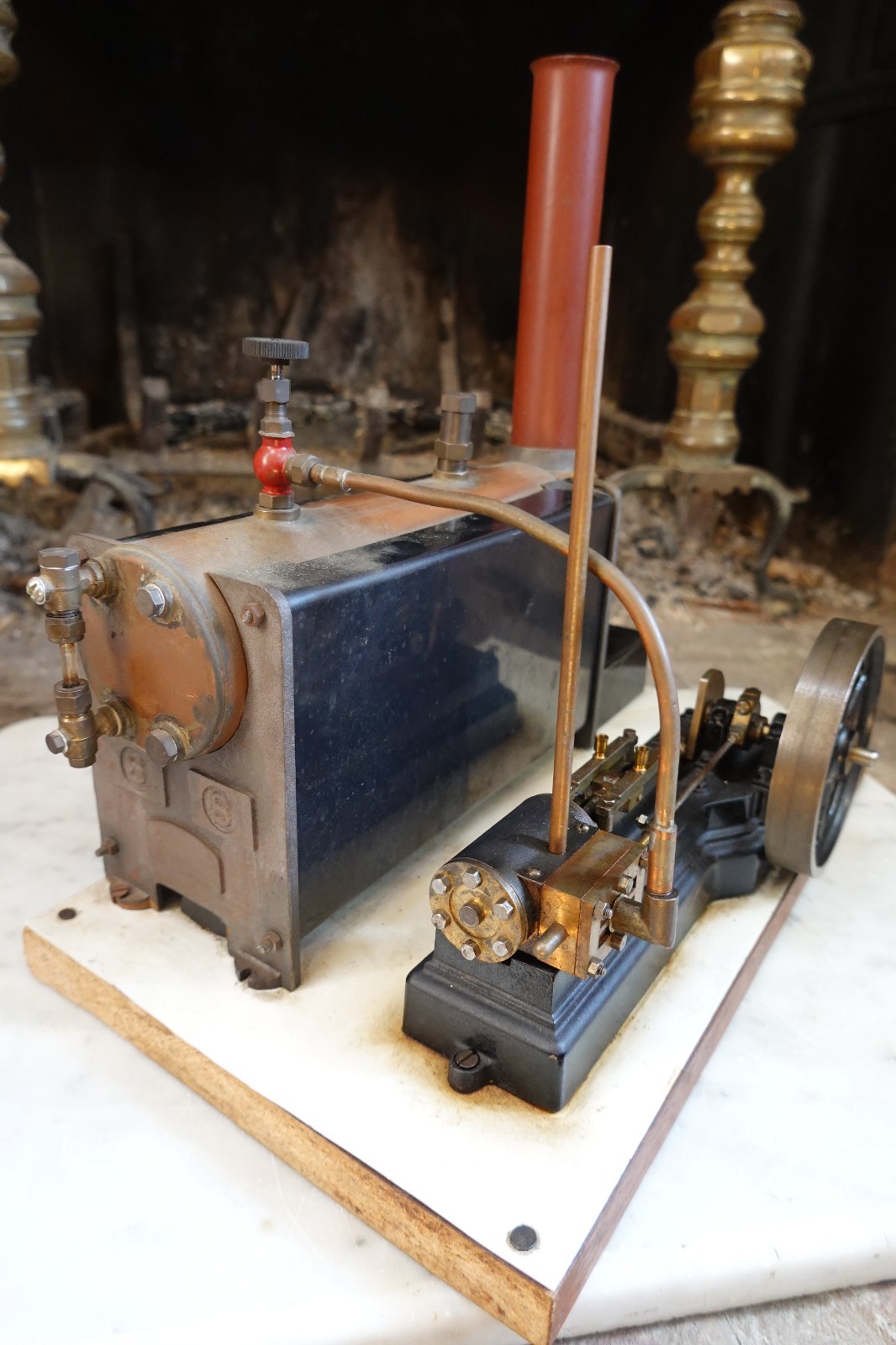 Vintage STUART S-50 LIVE STEAM ENGINE W/501 STEAM BOILER HIT-MISS-ENGINE