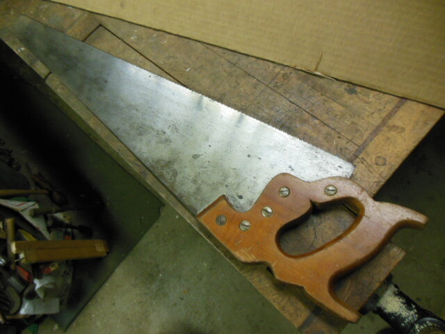 vintage Disston D23 lightweight hand saw 26″ 10pt old finish carpenter tool
