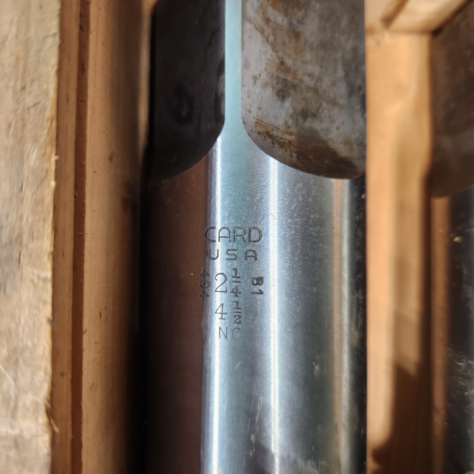 Vintage S.W. Card MFG. Co. 2-1/4″ X 4-1/2″ Tap Set Wooden Box In Great Condition