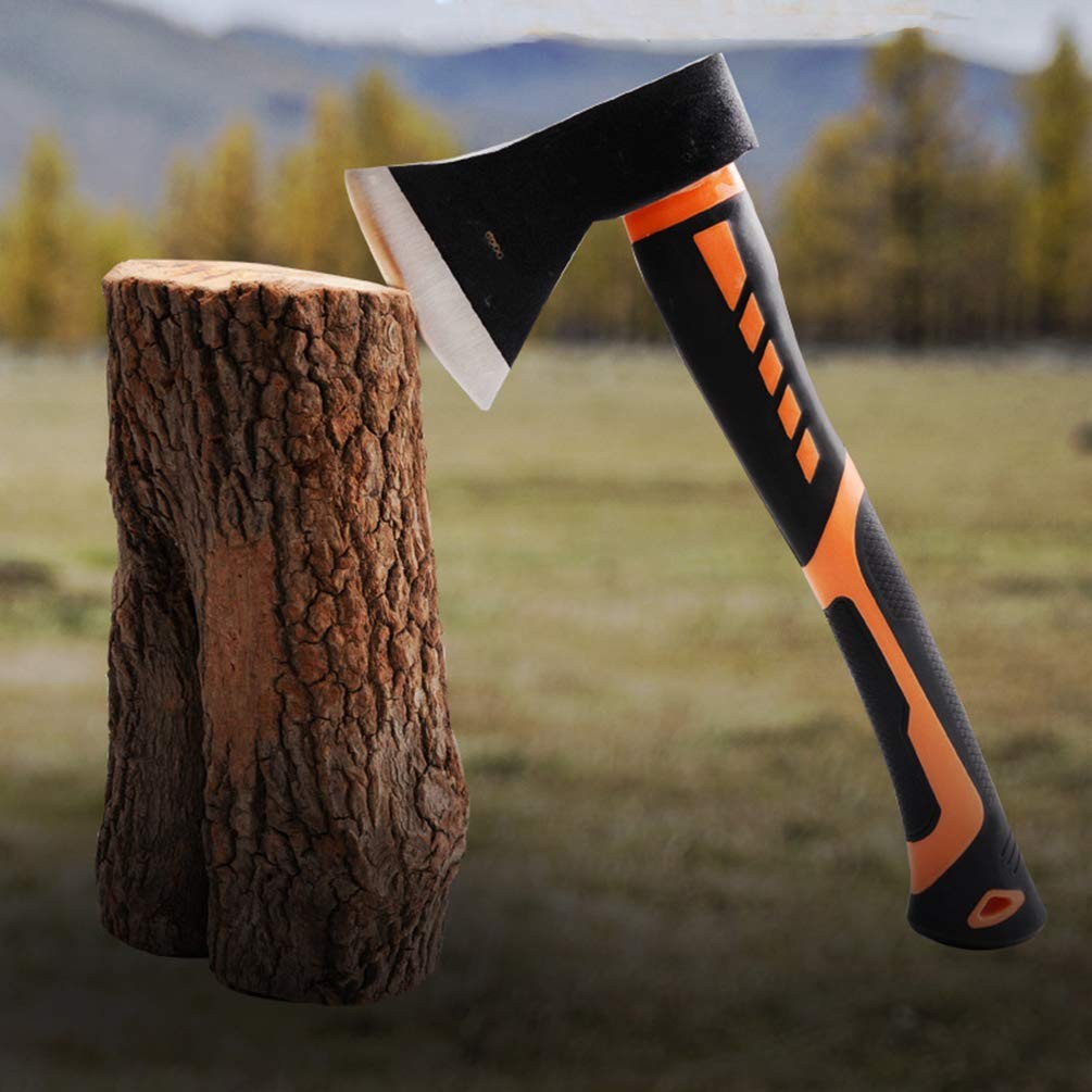 Chopping Axe, 15” Camping Outdoor Hatchet for Wood Splitting and Kindling, Fo…