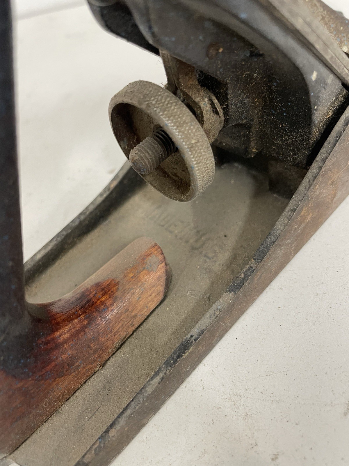 Vintage Fulton Bench Plane USA Made Wood Handles Hand Tool NL