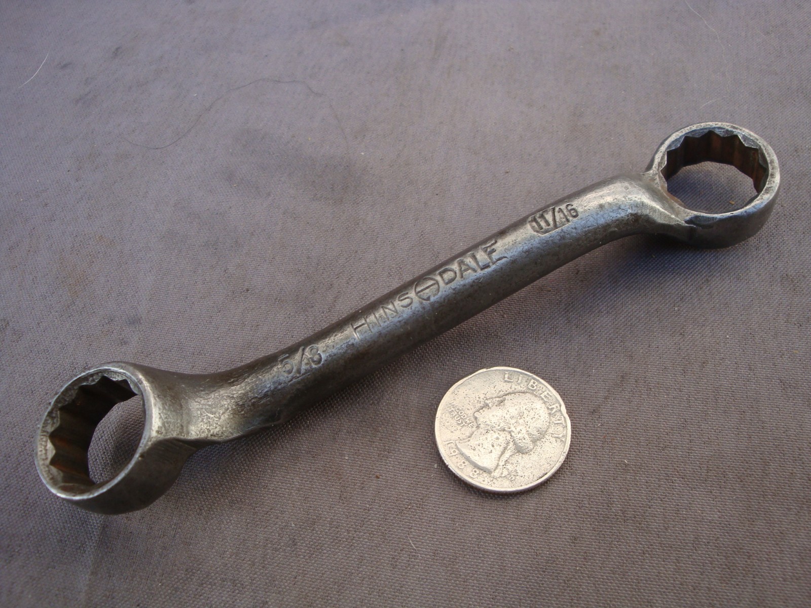 Hinsdale 5/8″ X 11/16″ 12 Pt Short Offset Box Wrench X Chrome Vanadium Steel 30
