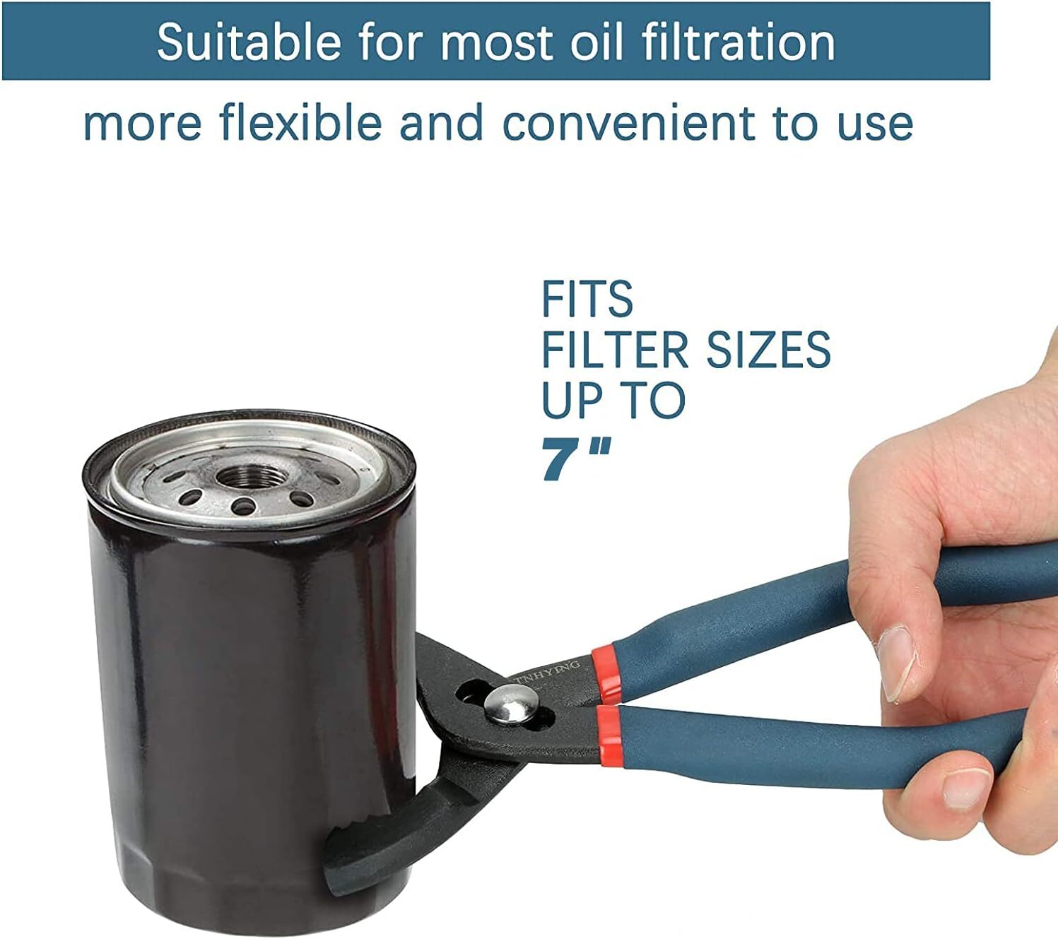 ATNHYING HD Large 16″ Universal Oil Filter Pliers Adjustable Oil Filter Wrench
